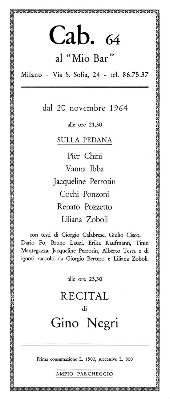 Programma del Cab 64