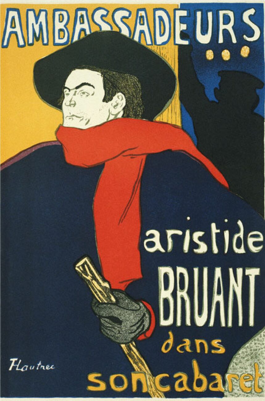 Manifesto di Aristide Bruant di Toulouse-Lautrec